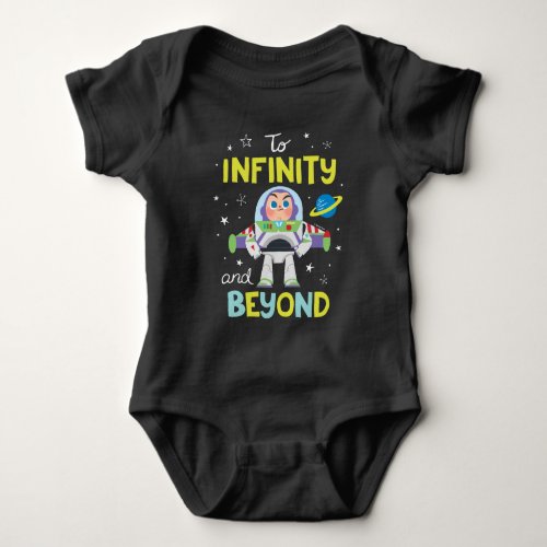 Buzz Lightyear Cartoon  To Infinity and Beyond Baby Bodysuit