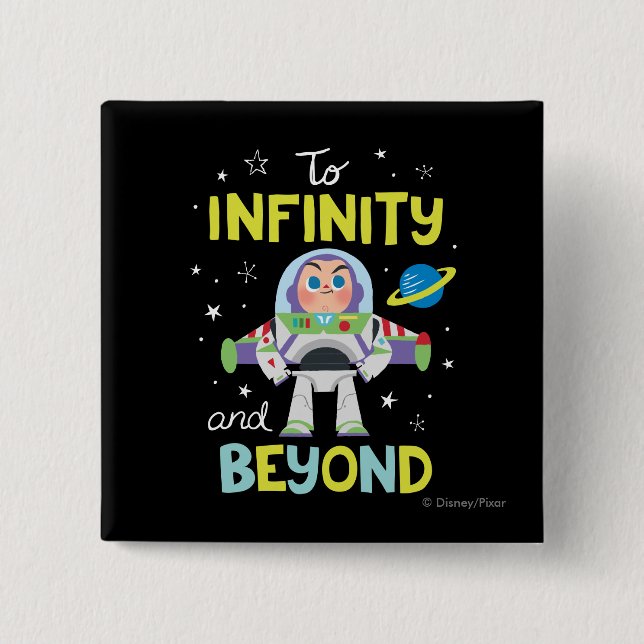 Buzz Lightyear Cartoon | To Infinity and Beyond Button (Front)