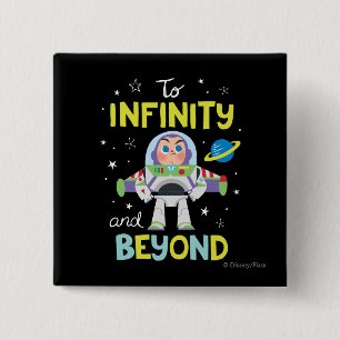 Buzz Lightyear Cartoon   To Infinity and Beyond Button