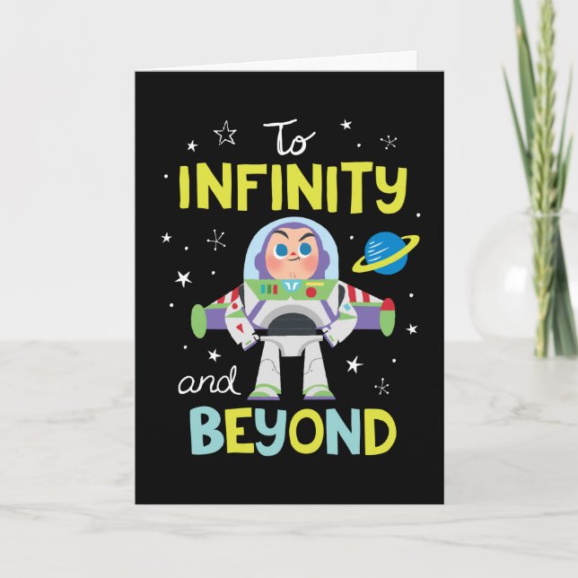 Buzz Lightyear Cartoon | To Infinity and Beyond Card (Front)