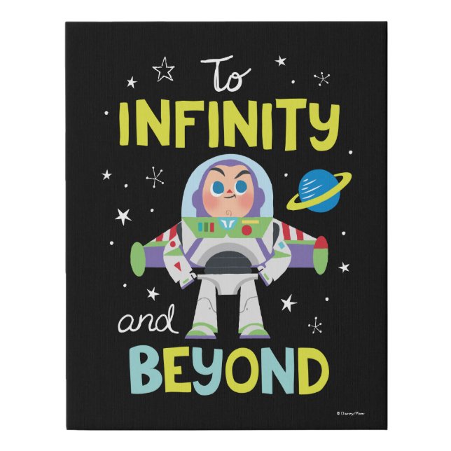 Buzz Lightyear Cartoon | To Infinity and Beyond Faux Canvas Print (Front)