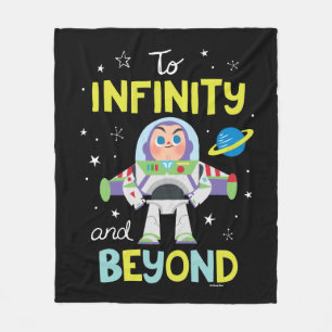 Buzz Lightyear Cartoon To Infinity and Beyond Fleece Blanket
