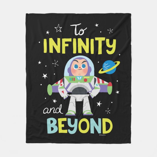 Buzz Lightyear Cartoon | To Infinity and Beyond Fleece Blanket (Front)