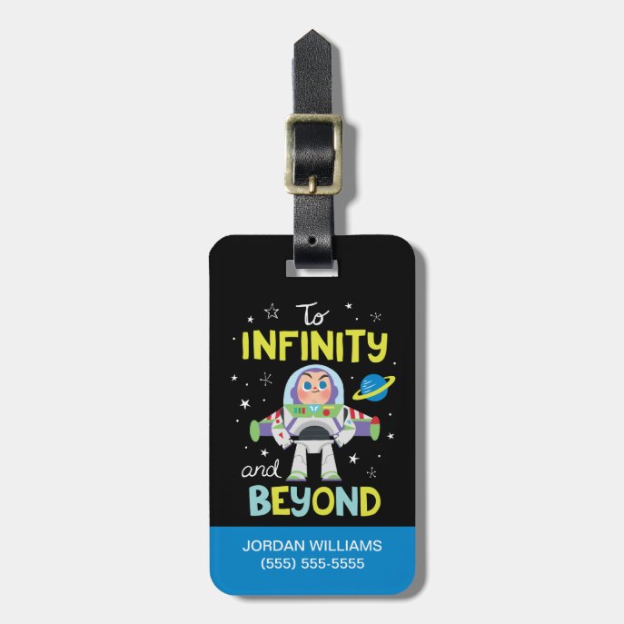 Buzz Lightyear Cartoon | To Infinity and Beyond Luggage Tag
