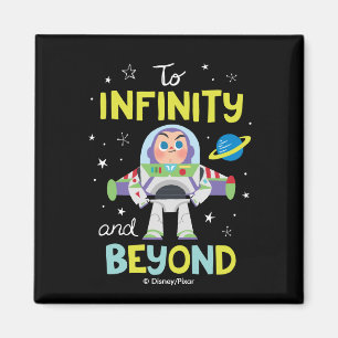 Buzz Lightyear Cartoon To Infinity and Beyond Magnet
