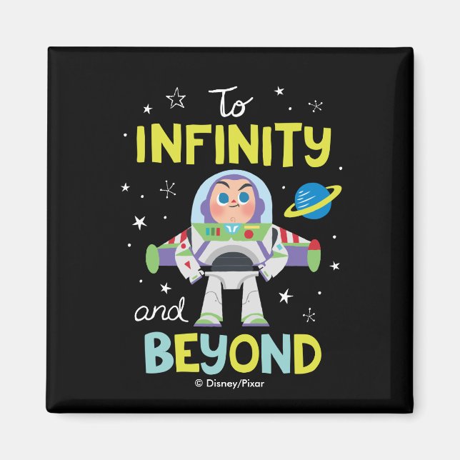 Buzz Lightyear Cartoon | To Infinity and Beyond Magnet (Front)