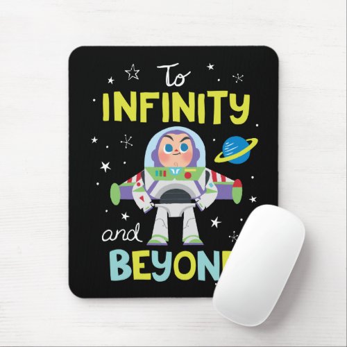 Buzz Lightyear Cartoon  To Infinity and Beyond Mouse Pad