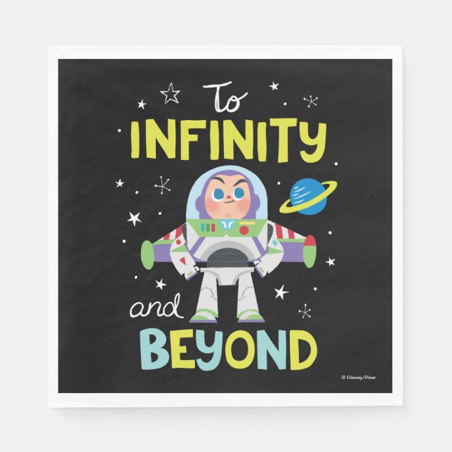 Buzz Lightyear Cartoon | To Infinity and Beyond Napkins (Front)