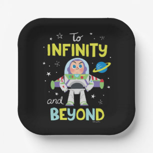 Buzz Lightyear Cartoon   To Infinity and Beyond Paper Plates