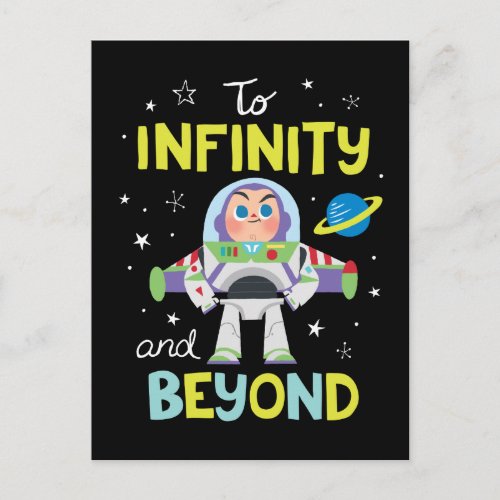 Buzz Lightyear Cartoon  To Infinity and Beyond Postcard