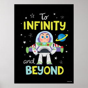 Buzz Lightyear Cartoon   To Infinity and Beyond Poster