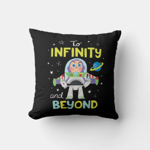 Buzz Lightyear Cartoon To Infinity and Beyond Throw Pillow