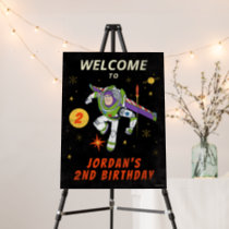 Buzz Lightyear Chalkboard Birthday Welcome Sign