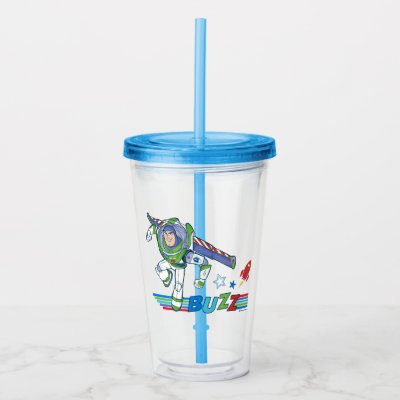 Buzz Lightyear Colorful Graphic Acrylic Tumbler