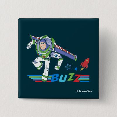 Buzz Lightyear Colorful Graphic Button