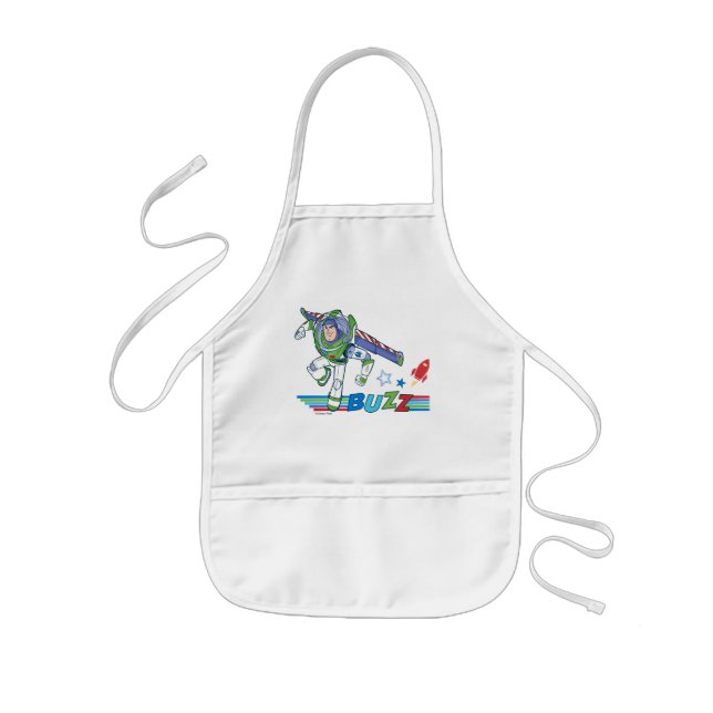 Buzz Lightyear Colorful Graphic Kids' Apron (Front)