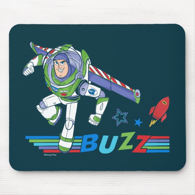 Buzz Lightyear Colorful Graphic Mouse Pad (Front)