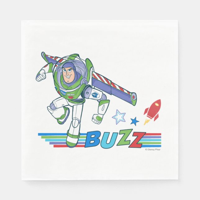 Buzz Lightyear Colorful Graphic Napkins (Front)