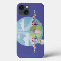 Buzz Lightyear Flying Despeckled Retro Graphic