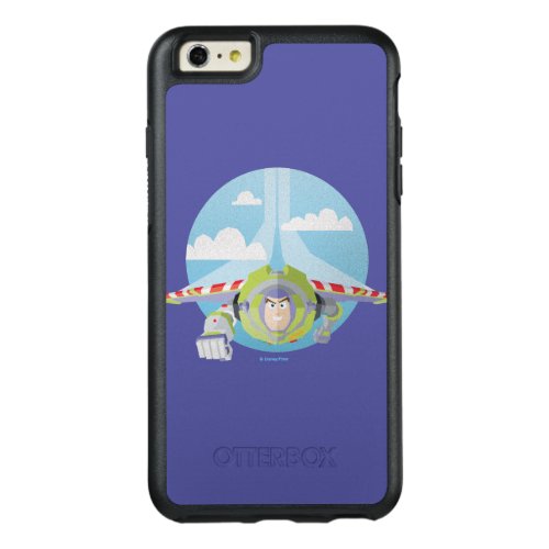 Buzz Lightyear Flying Despeckled Retro Graphic OtterBox iPhone 66s Plus Case