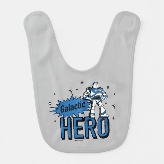 Buzz Lightyear | Galactic Hero Baby Bib (Front)