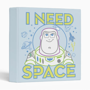 Buzz Lightyear "I Need Space" 3 Ring Binder
