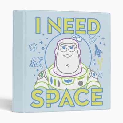 Buzz Lightyear "I Need Space" 3 Ring Binder