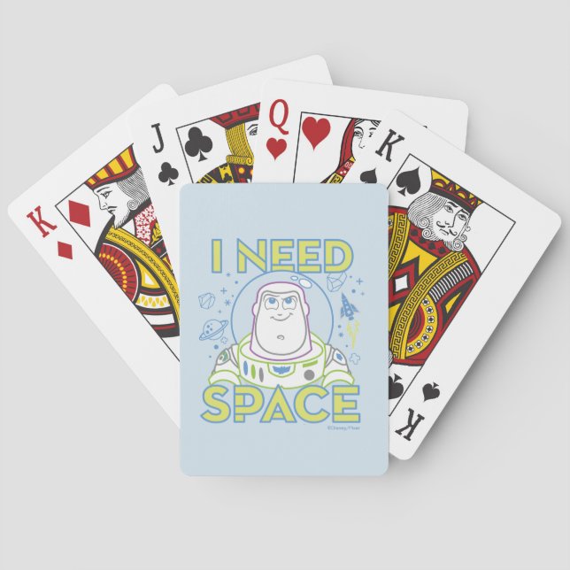 Buzz Lightyear "I Need Space" Playing Cards (Back)