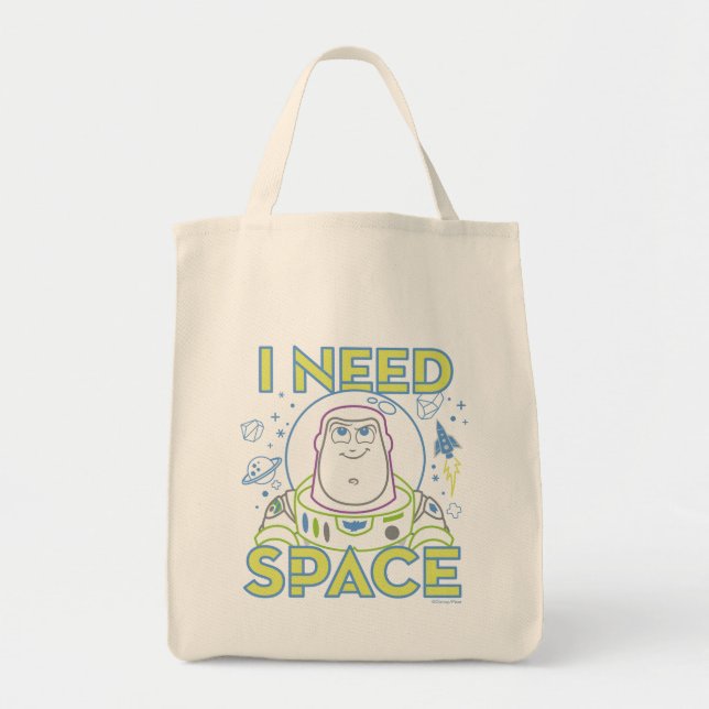 Buzz Lightyear "I Need Space" Tote Bag (Front)
