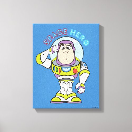 Buzz Lightyear Space Hero Canvas Print