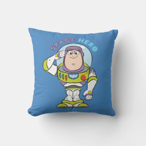 Buzz Lightyear Space Hero Throw Pillow