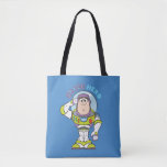 Buzz Lightyear "Space Hero" Tote Bag<br><div class="desc">Check out this adorable Buzz Lightyear saluting character art,  featuring the name "Space Hero" written around his helmet!</div>