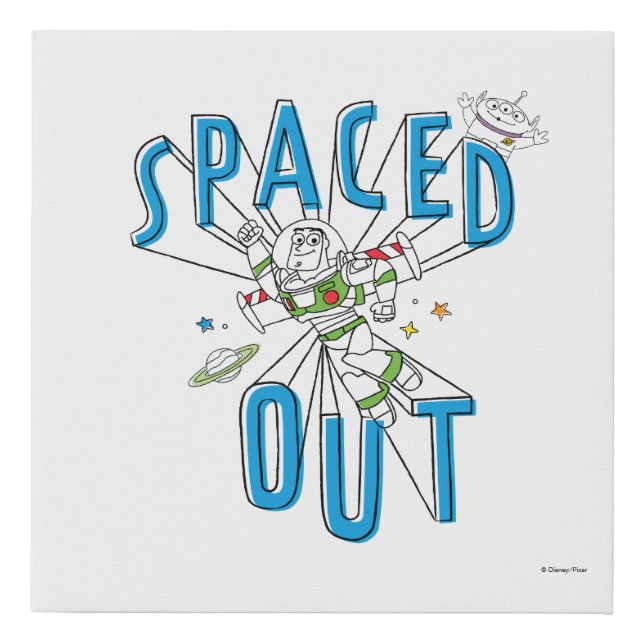 Buzz Lightyear  | Spaced Out Faux Canvas Print (Front)