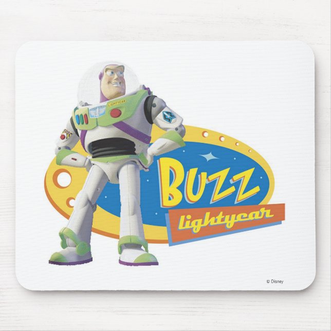 Buzz Lightyear Standing Strong Mouse Pad (Front)