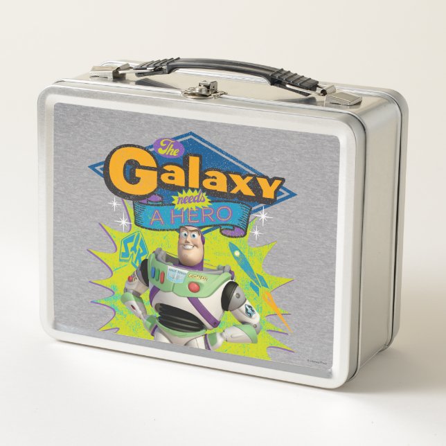 Buzz Lightyear | The Galaxy Needs a Hero Metal Lunch Box (Front)