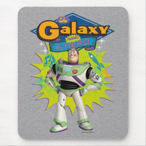 Buzz Lightyear  The Galaxy Needs a Hero Mouse Pad