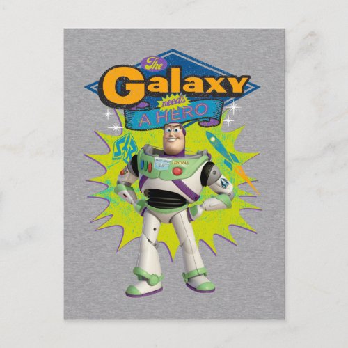 Buzz Lightyear  The Galaxy Needs a Hero Postcard