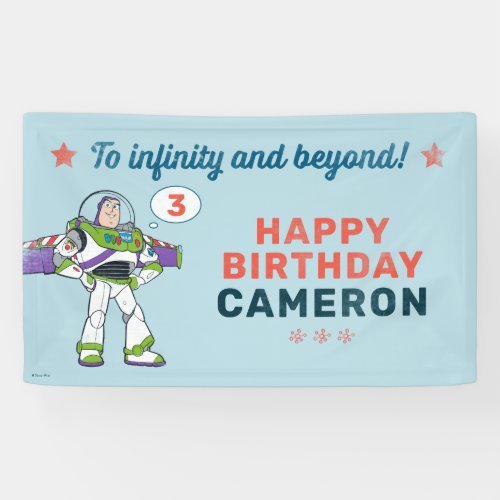 Buzz Lightyear  To Infinity and Beyond Birthday Banner