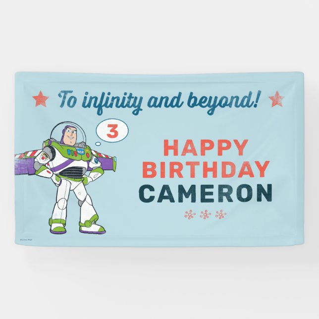 Buzz Lightyear | To Infinity and Beyond Birthday Banner (Horizontal)