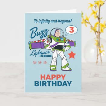Buzz Lightyear | To Infinity And Beyond Birthday Card by ToyStory at Zazzle