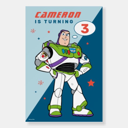 Buzz Lightyear  To Infinity and Beyond Birthday Foam Board