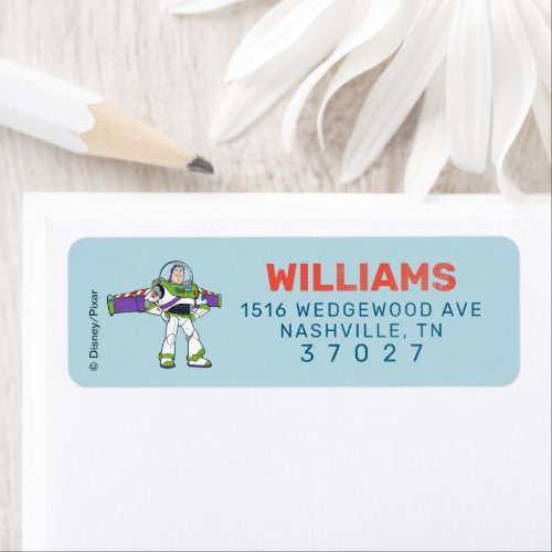 Buzz Lightyear  To Infinity and Beyond Birthday Label