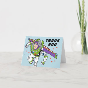Buzz Lightyear   To Infinity and Beyond Birthday Letterpress Thank You Card