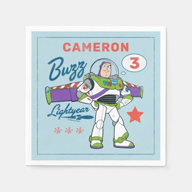 Buzz Lightyear | To Infinity and Beyond Birthday Napkins (Front)