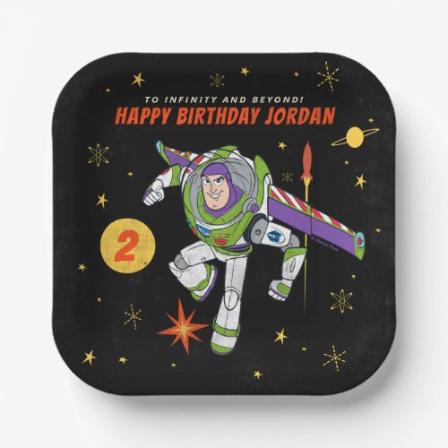 Buzz Lightyear To Infinity and Beyond Birthday Paper Plates