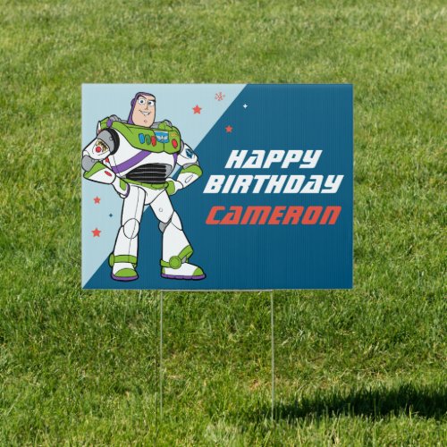 Buzz Lightyear  To Infinity and Beyond Birthday Sign