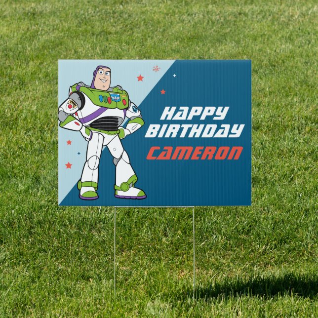 Buzz Lightyear | To Infinity and Beyond Birthday Sign (Insitu)