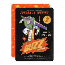 Buzz Lightyear Two Infinity and Beyond Birthday In Invitation