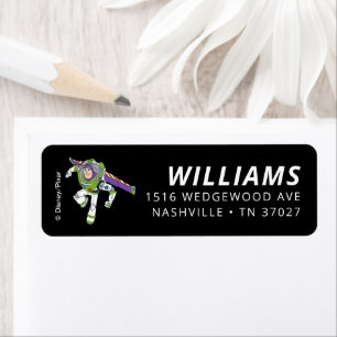 Buzz Lightyear Two Infinity and Beyond Birthday Label