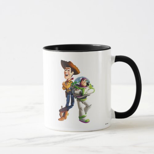 Buzz Lightyear  Woody standing back to back Mug